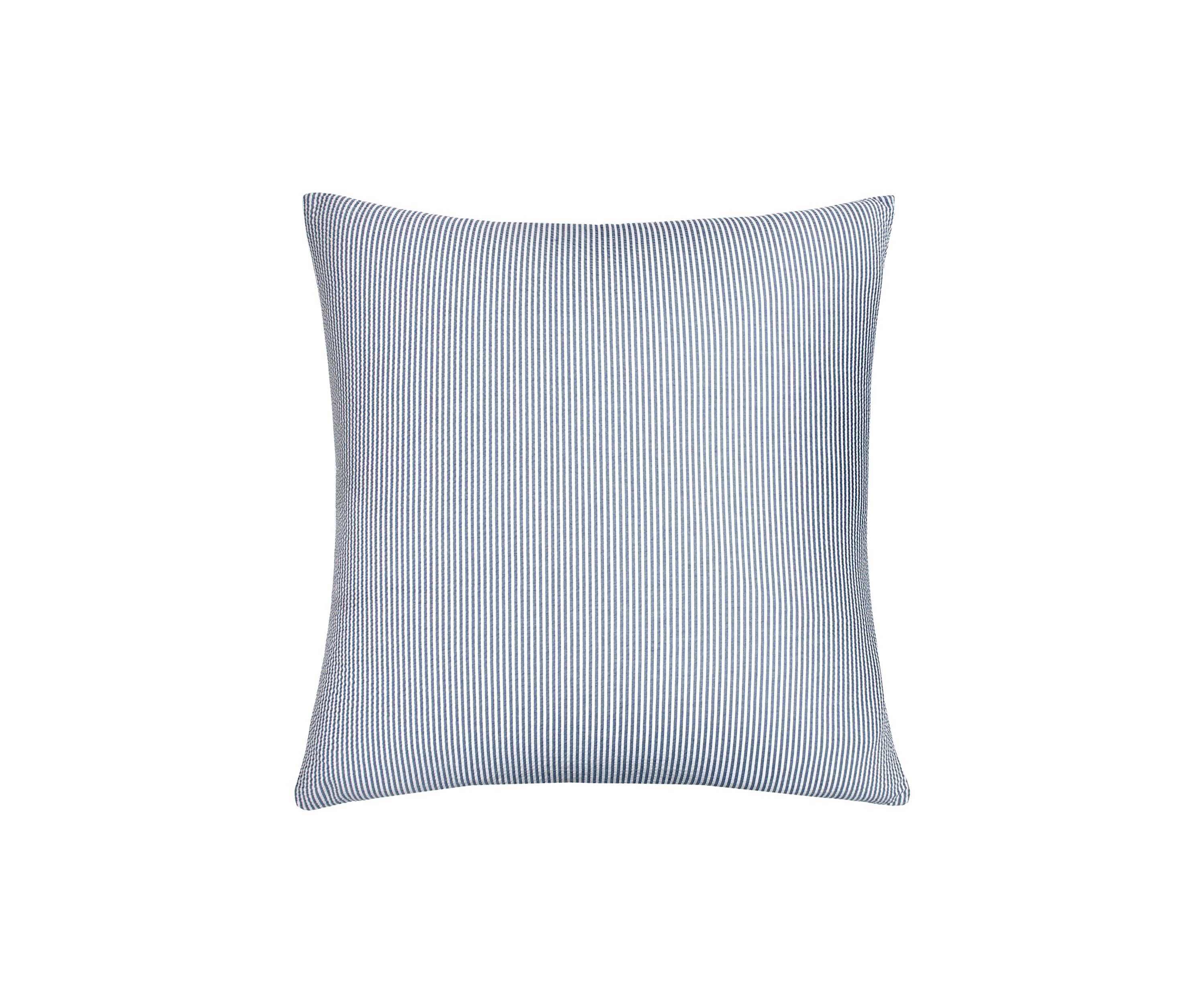 Blue Seersucker Euro Sham