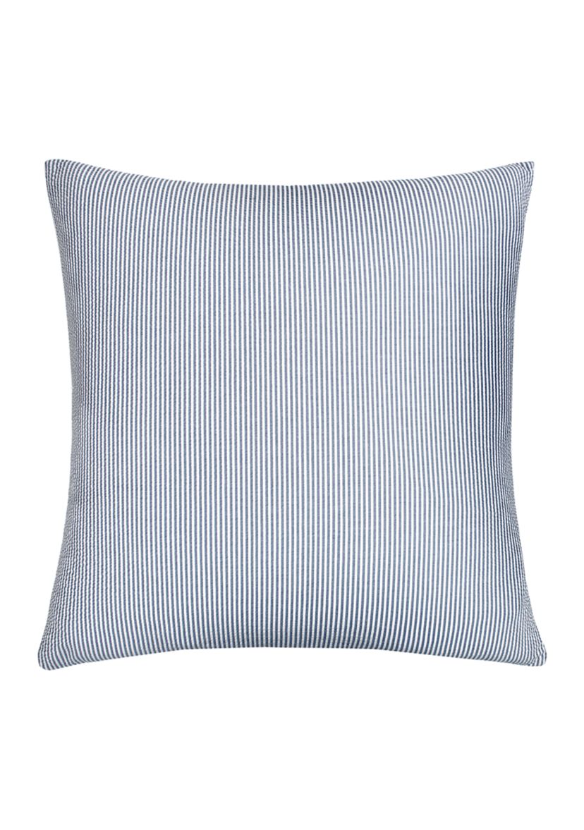 Blue Seersucker Euro Sham