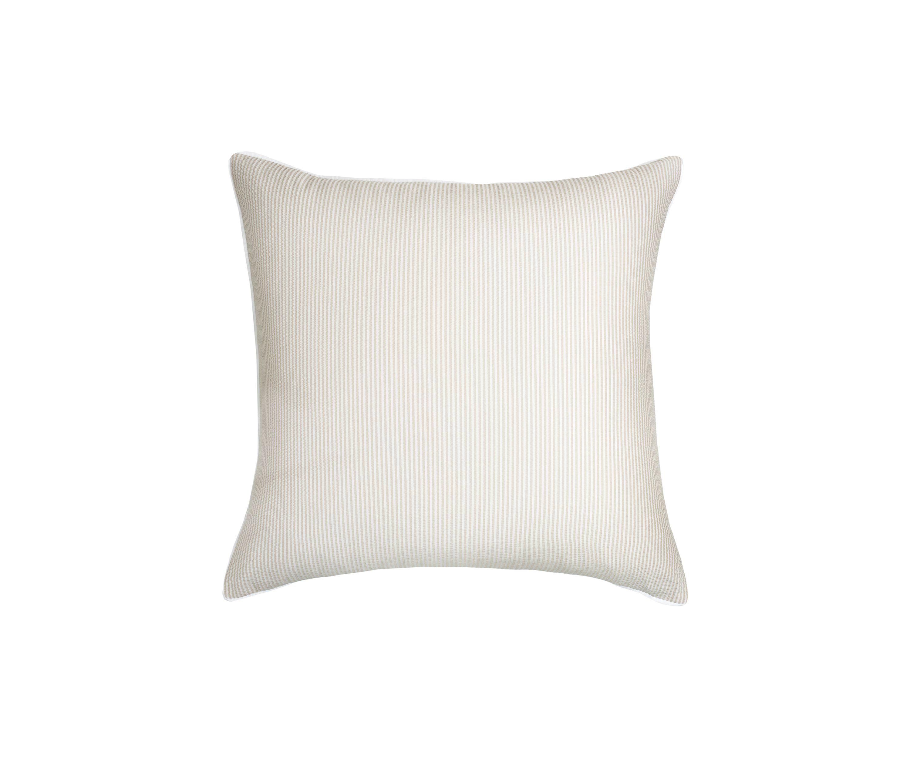 Tan Seersucker Euro Sham