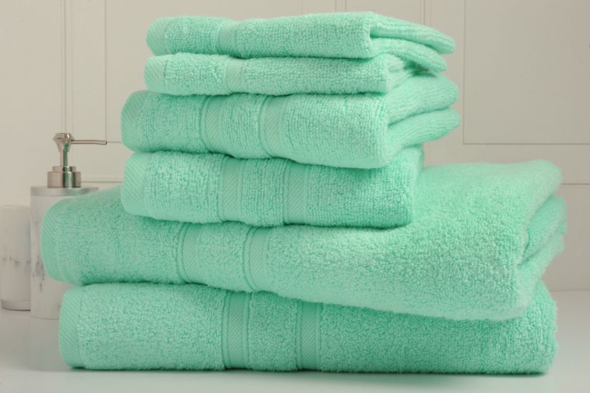 6pc Zero Twist Cotton Towel Set