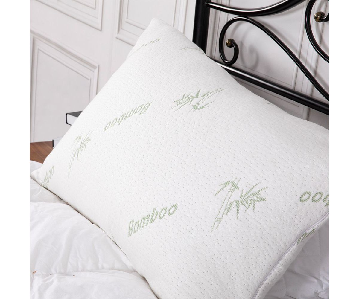 Bamboo Memory Foam Pillow 2pk