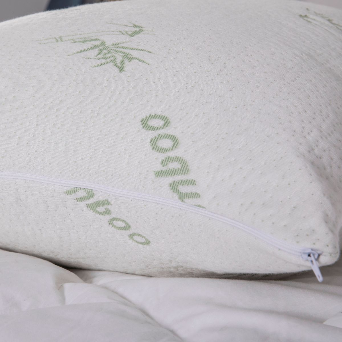 Bamboo Memory Foam Pillow 2pk