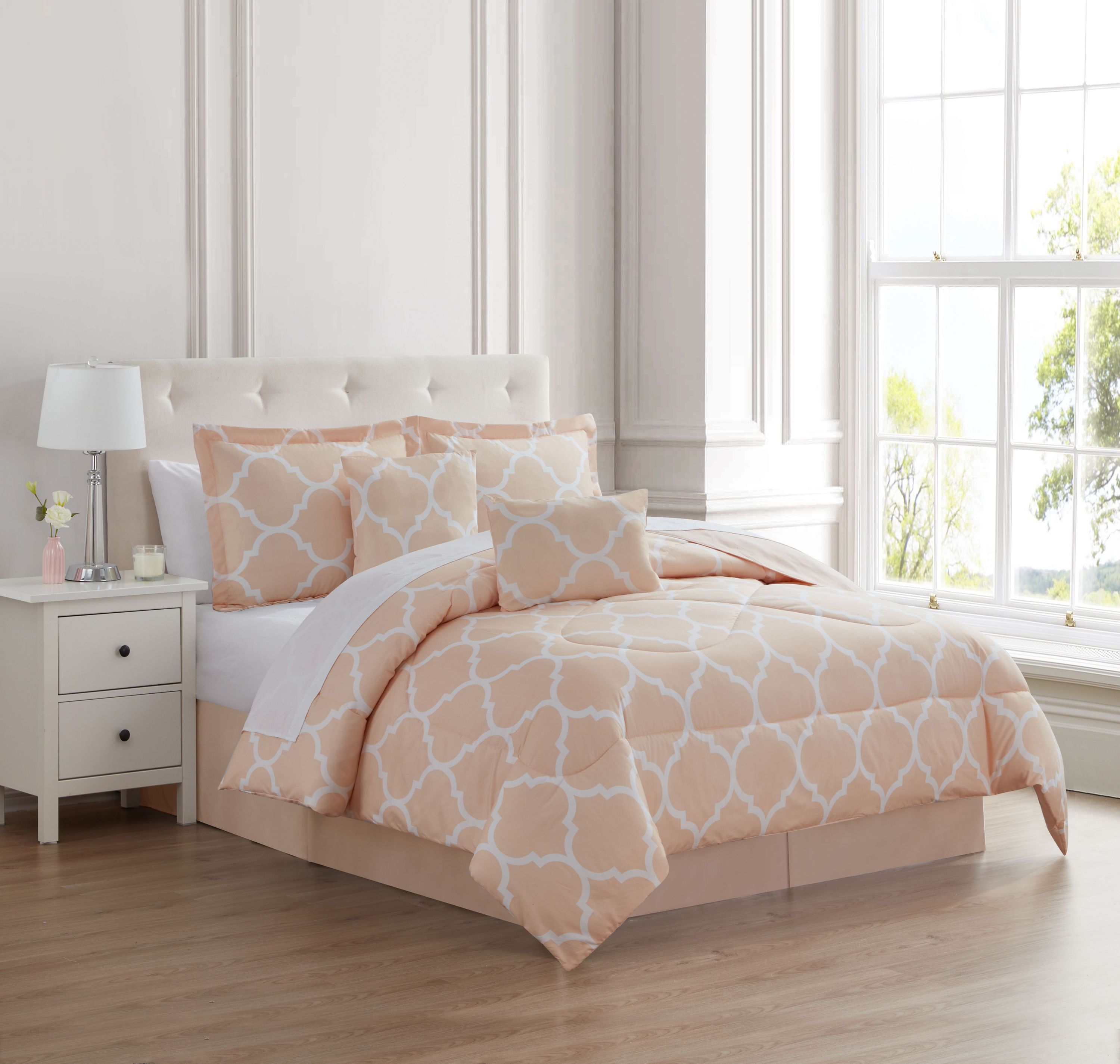 6pc Trellis Comforter Set