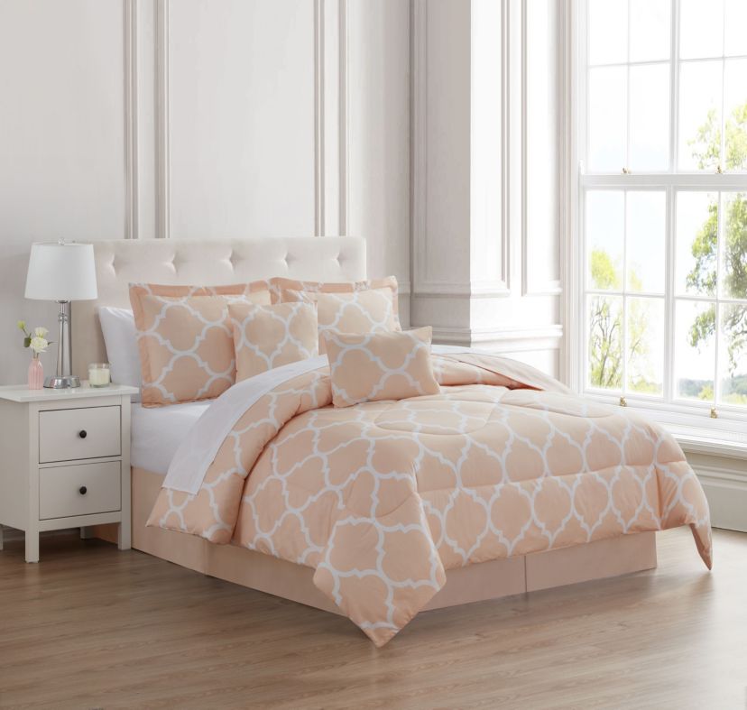 6pc Trellis Comforter Set