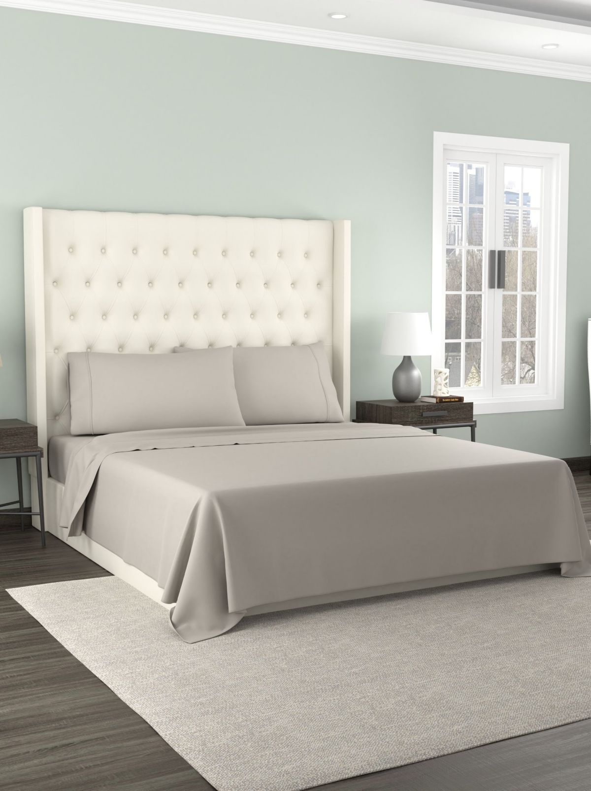 300TC Organic Cotton Percale Sheet Set