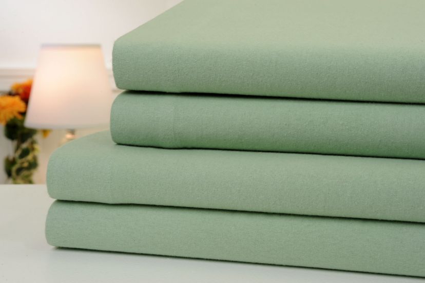 Flannel 4pc Solid Sheet Set