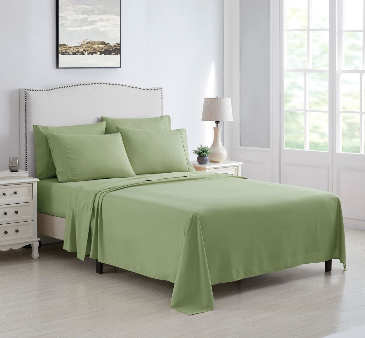 6pc Brushed Microfiber Sheet Set