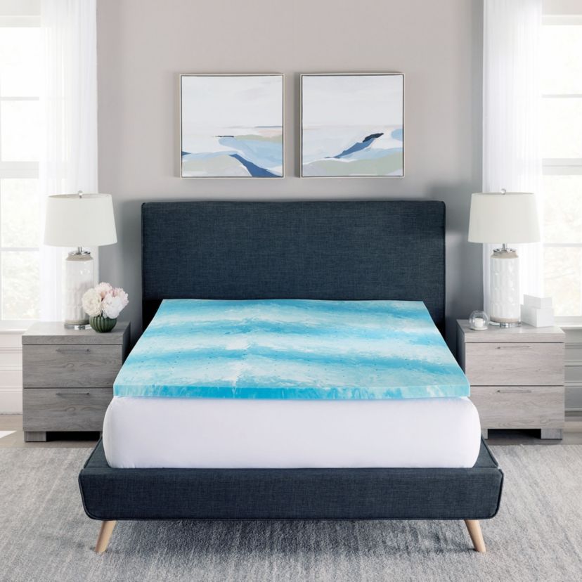 2-Inch Cooling Gel Swirl Memory Foam Mattress Topper