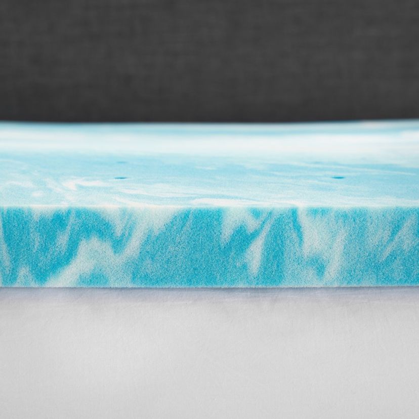 2-Inch Cooling Gel Swirl Memory Foam Mattress Topper