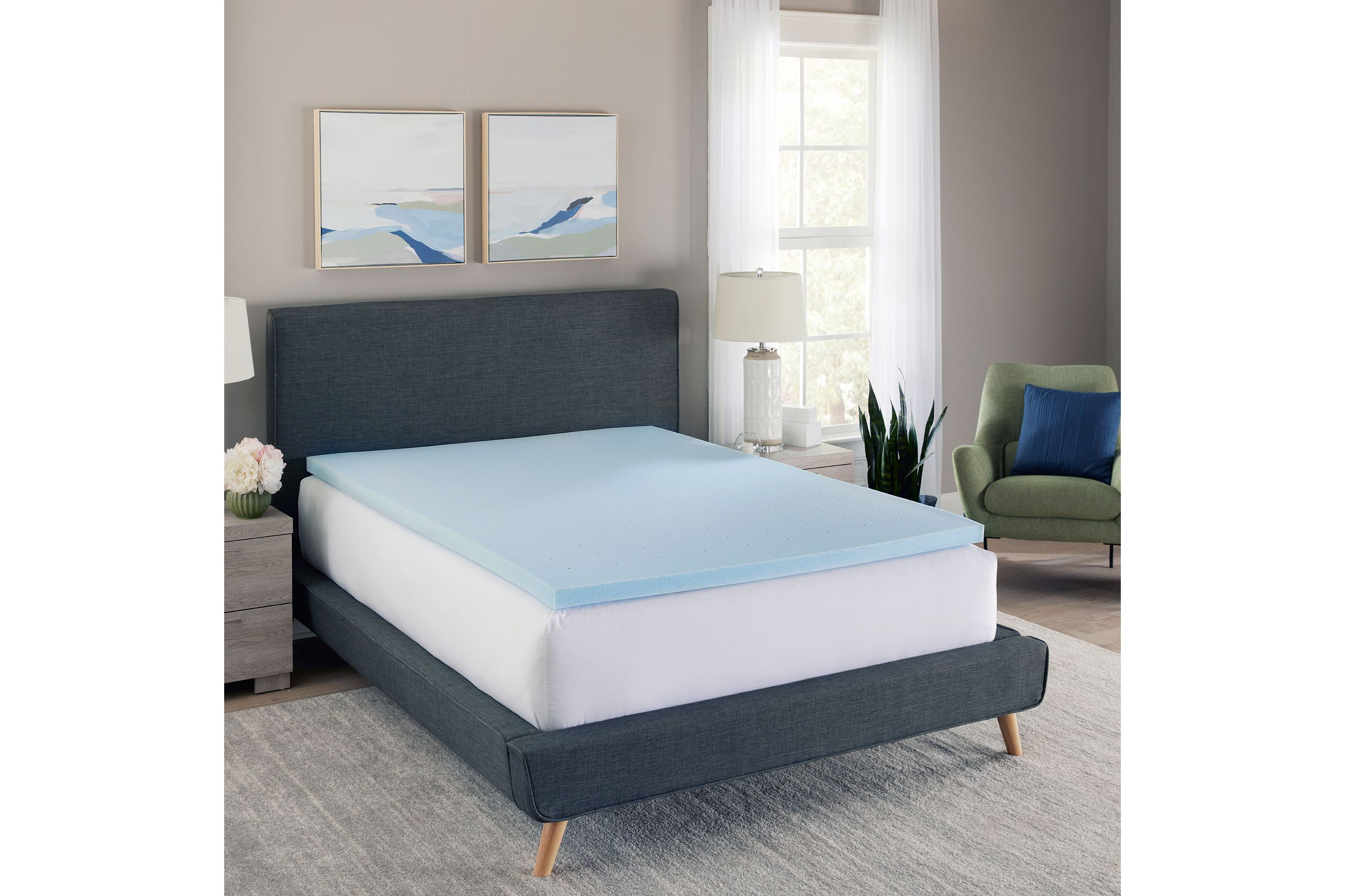 2-Inch Gel-Infused Memory Foam Mattress Topper