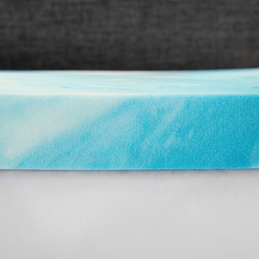 3-Inch Cooling Gel Swirl Memory Foam Mattress Topper