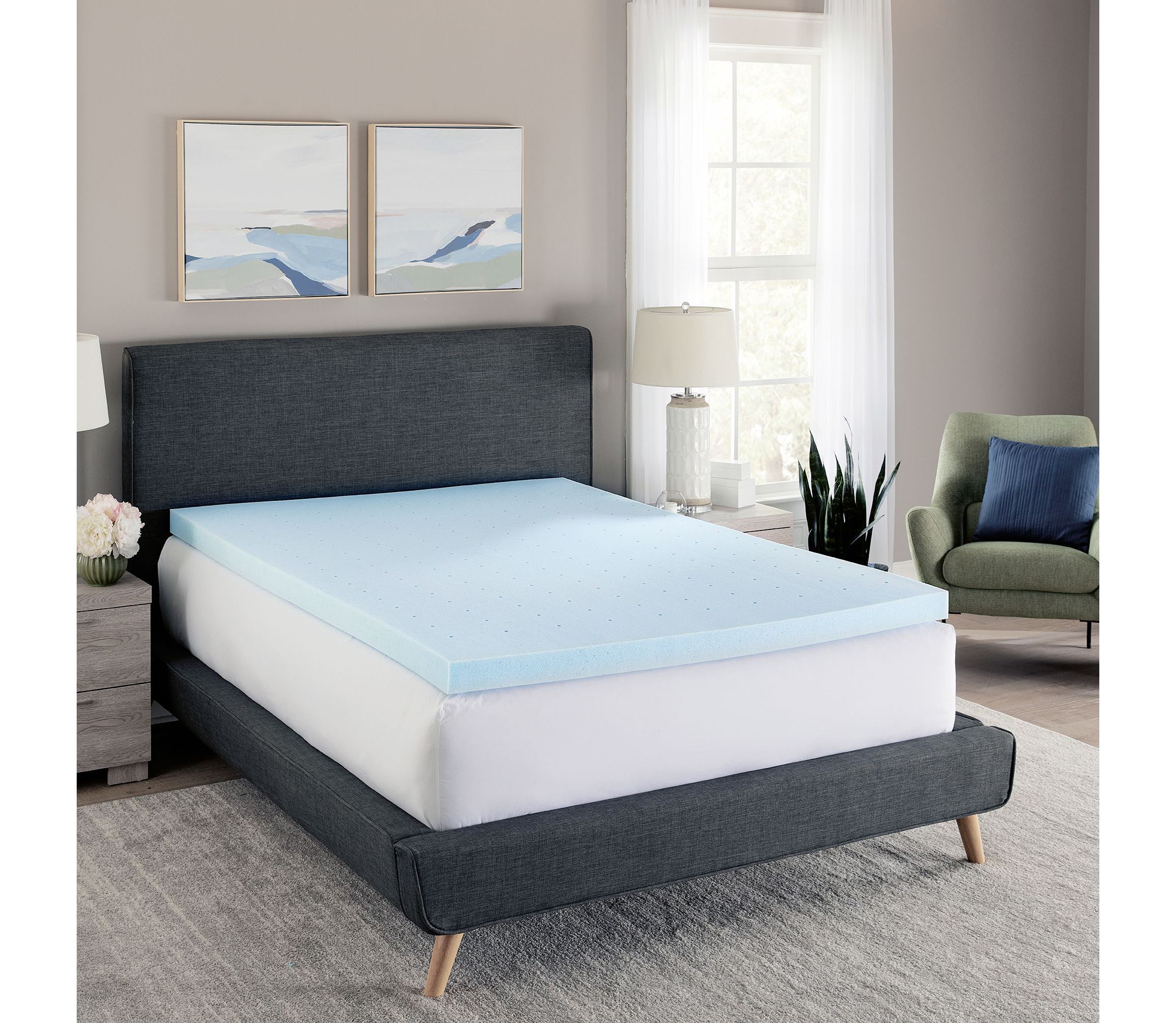 4-Inch Gel-Infused Memory Foam Mattress Topper