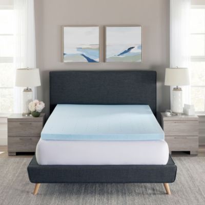 Bodipedic 4-Inch Cooling Gel-Infused Memory Foam Mattress Bed Topper - King