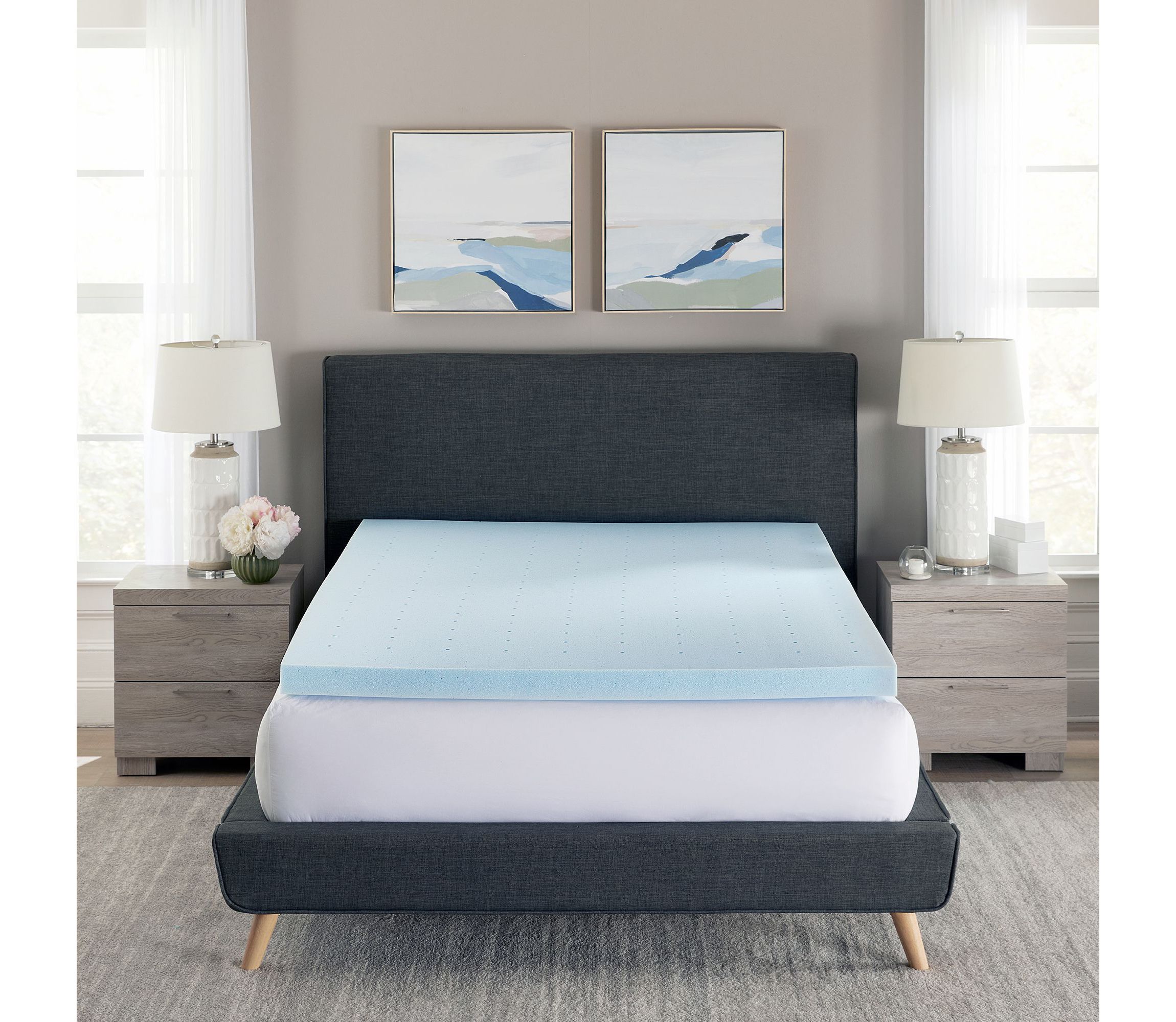 4-Inch Gel-Infused Memory Foam Mattress Topper