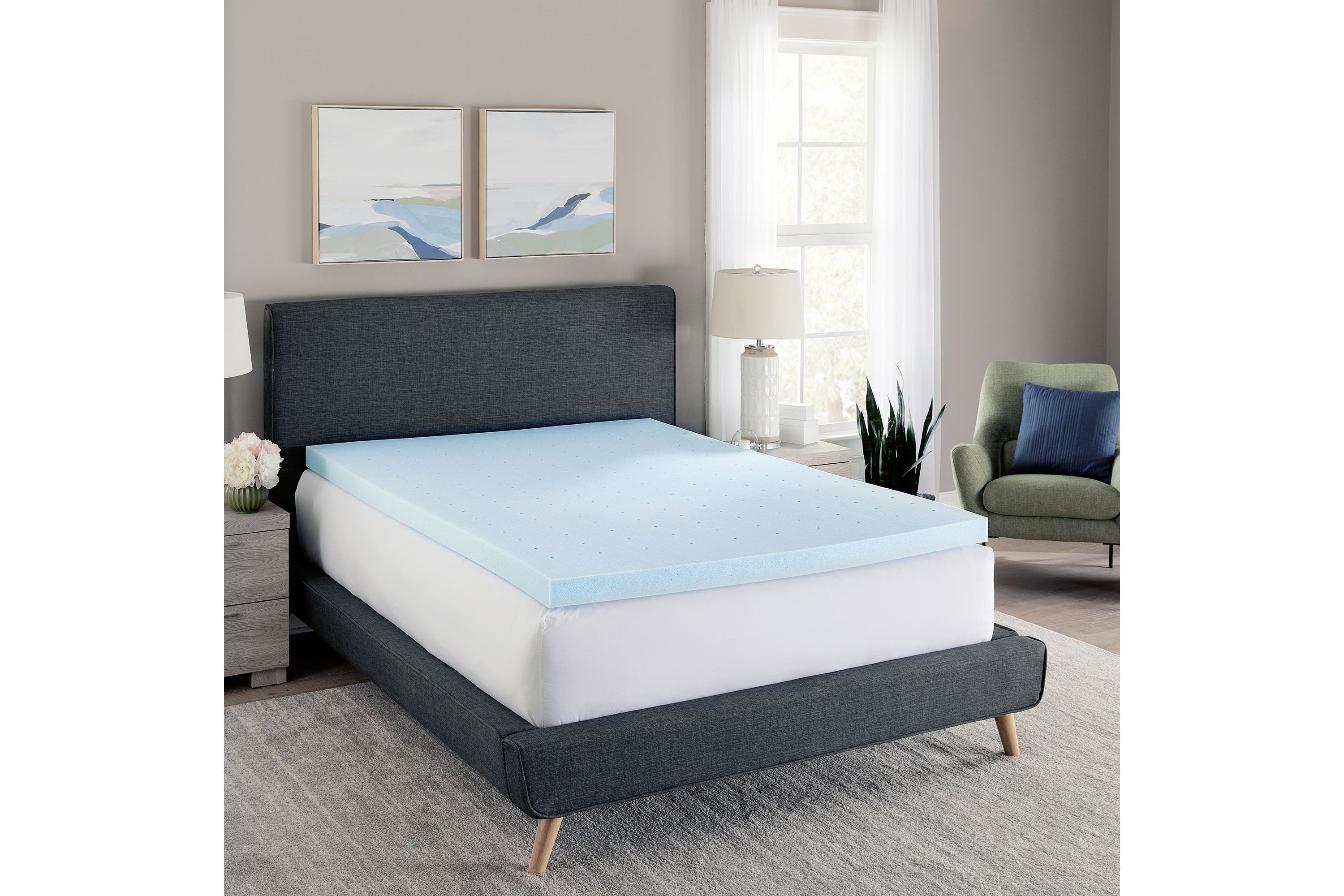 3-Inch Gel-Infused Memory Foam Mattress Topper