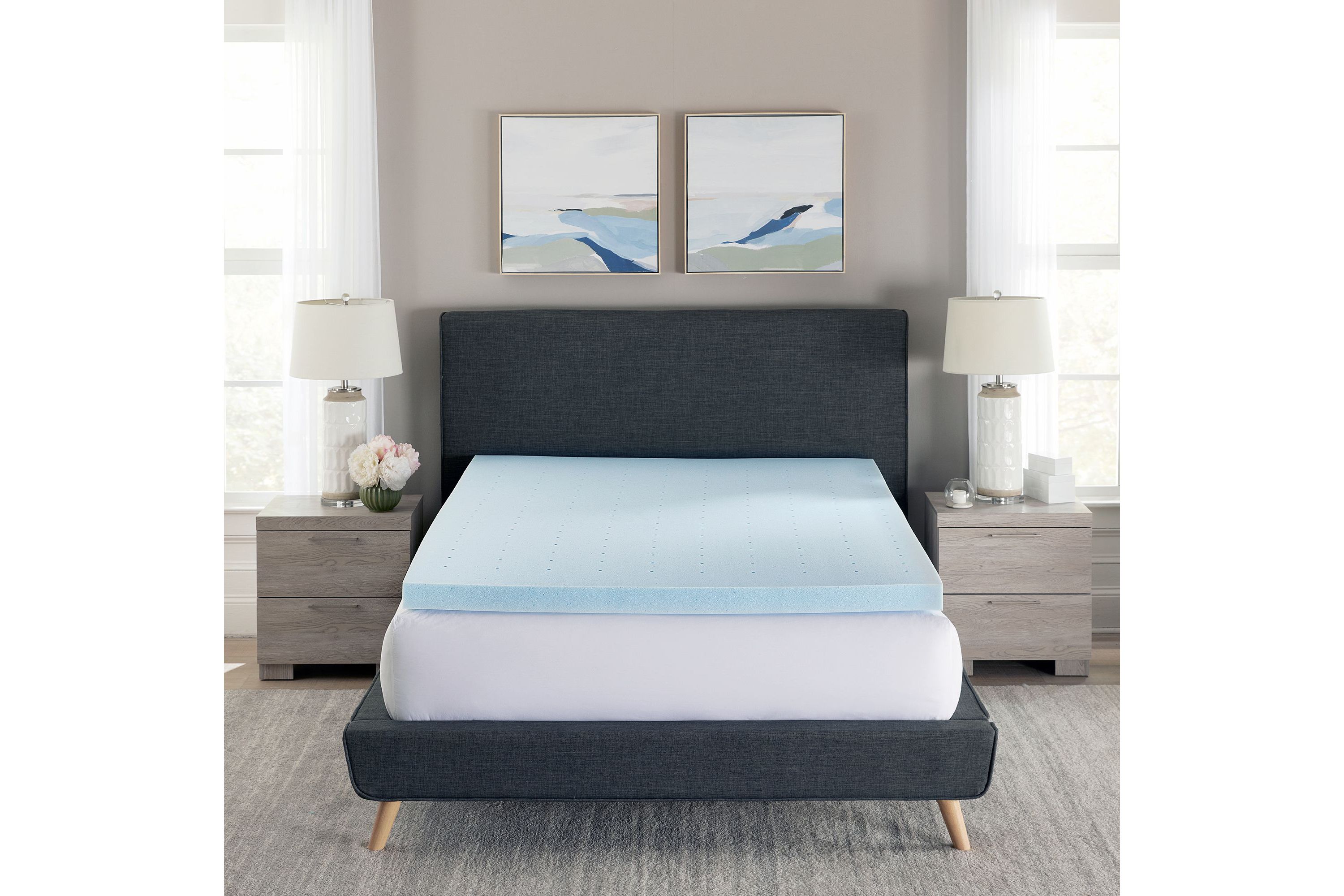 3-Inch Gel-Infused Memory Foam Mattress Topper