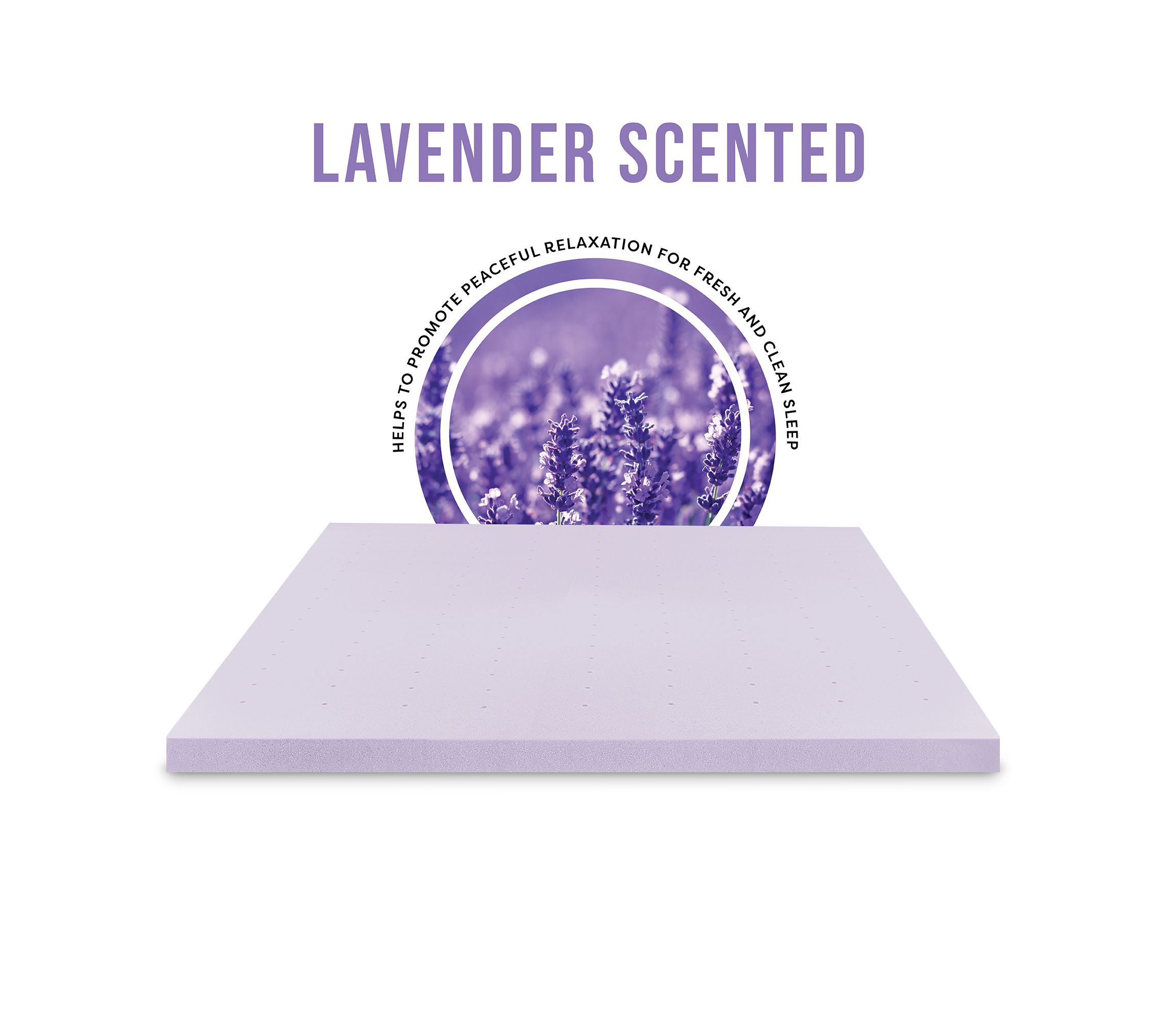 3-Inch Lavender Infused Memory Foam Mattress Topper