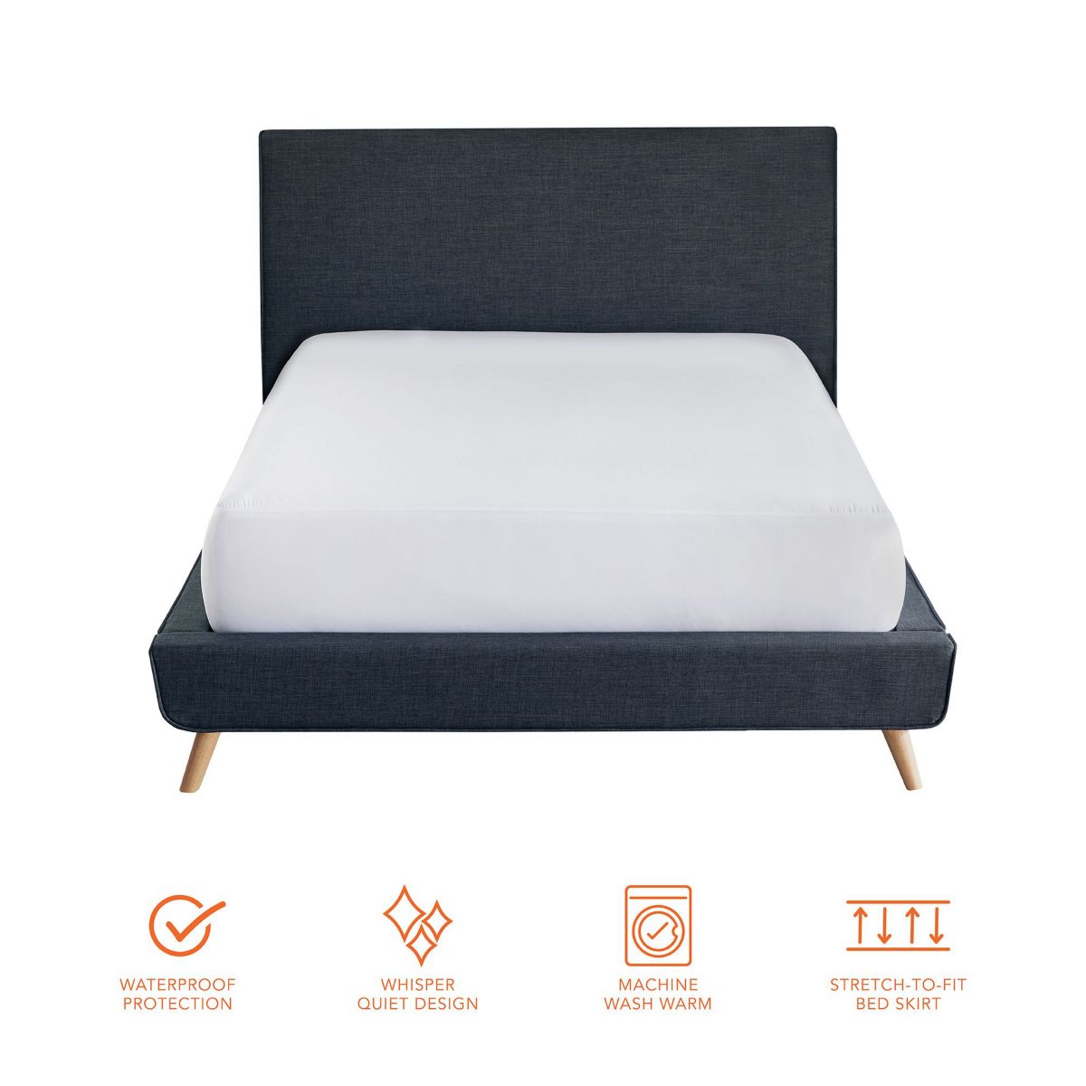 Essentials Whisper Quiet Waterproof Mattress Protector