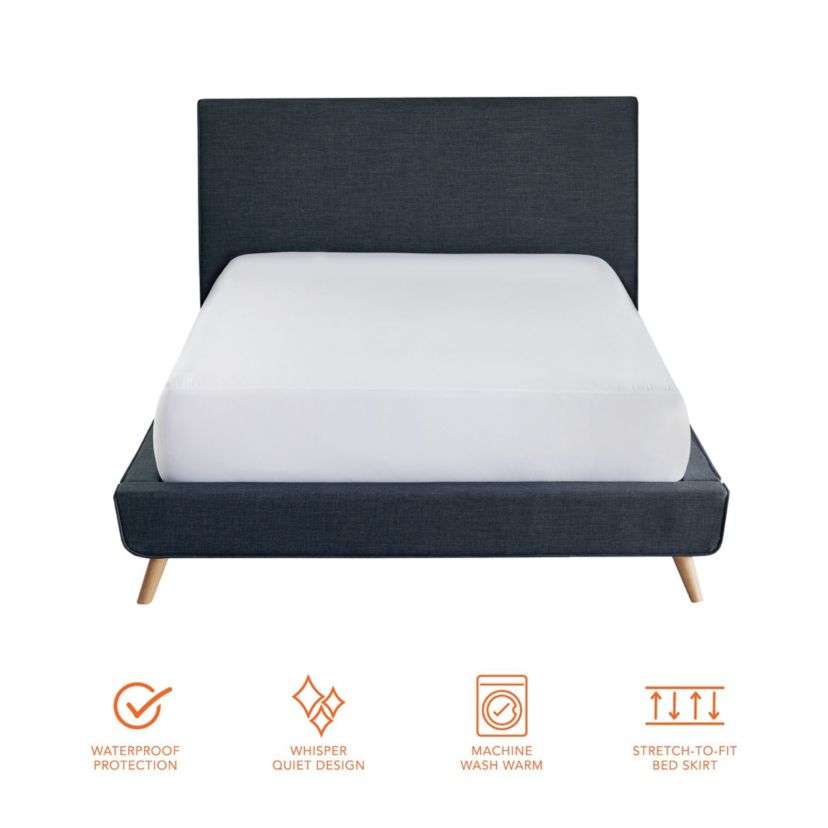 Essentials Whisper Quiet Waterproof Mattress Protector