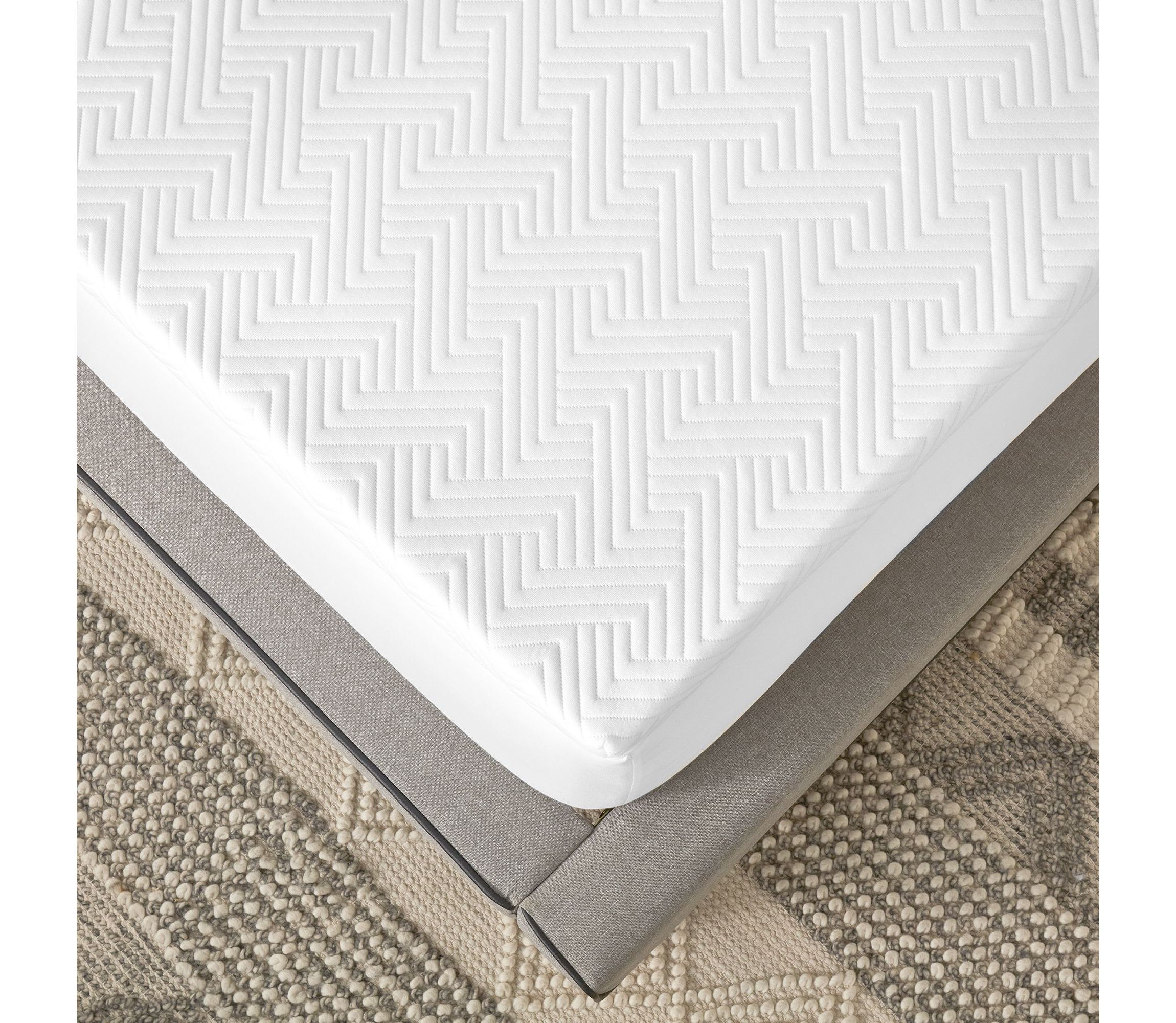 2-Inch Gel-Infused Memory Foam Mattress Topper with Circular-Knit Cover