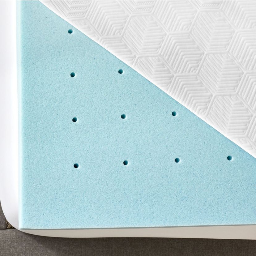 3-Inch Gel-Infused Memory Foam Mattress Topper with Cooling Cover
