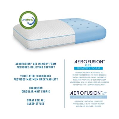 AeroFusion Gusseted Gel-Infused Memory Foam Bed Pillow