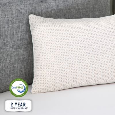 Gel-Infused Memory Foam Cluster Jumbo Bed Pillow with Copper Infused Cover