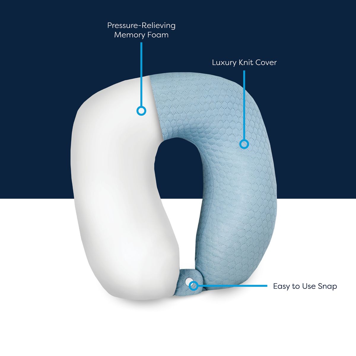 U-Neck Support Memory Foam Accessory Pillow