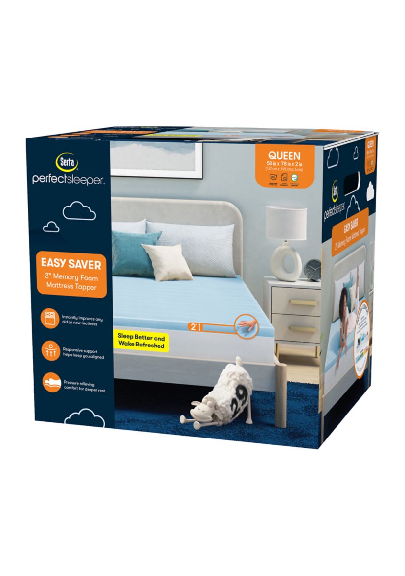Easy Saver 2 Memory Foam Mattress Topper