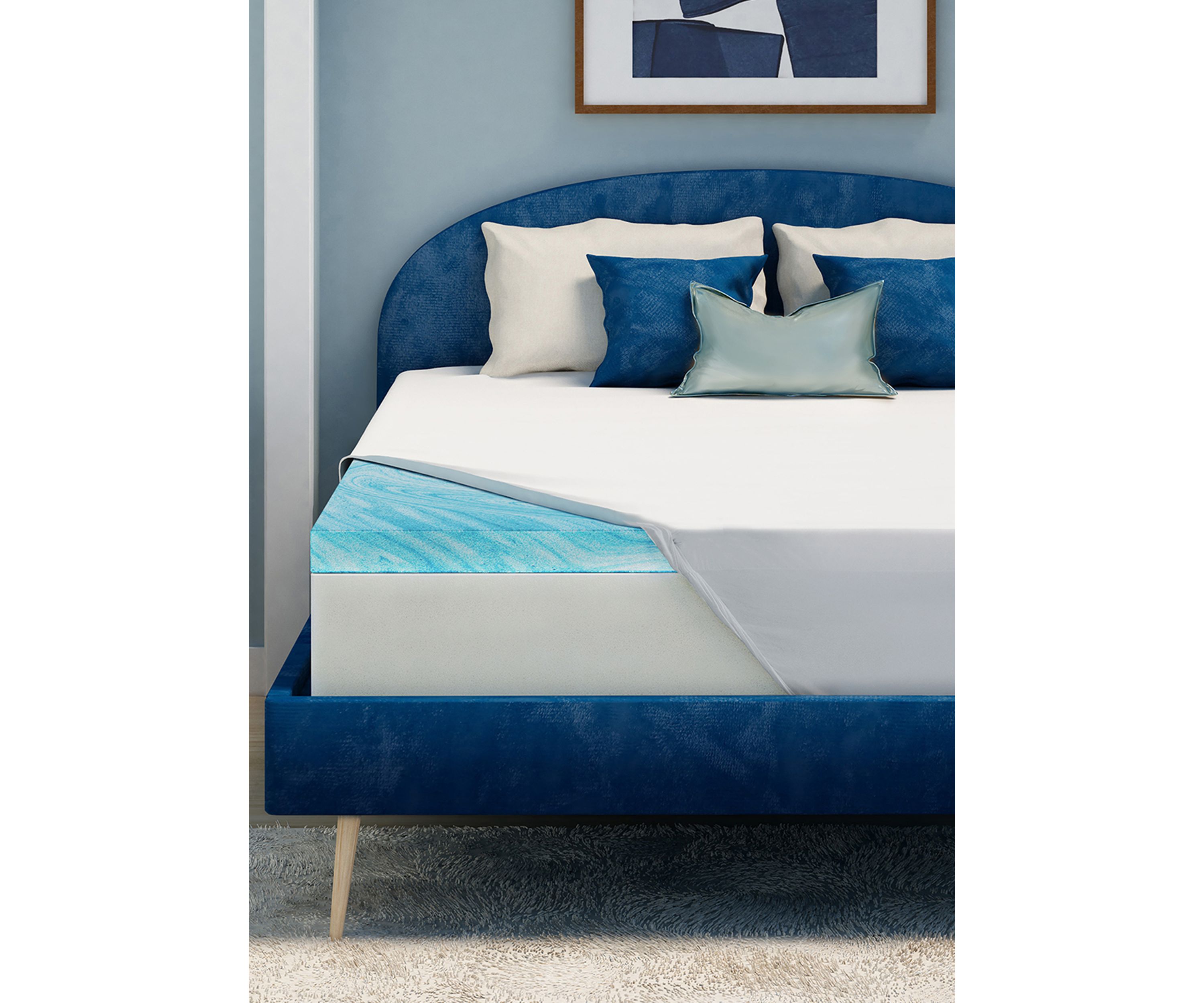 DuoCool 3" Memory Foam Mattress Topper