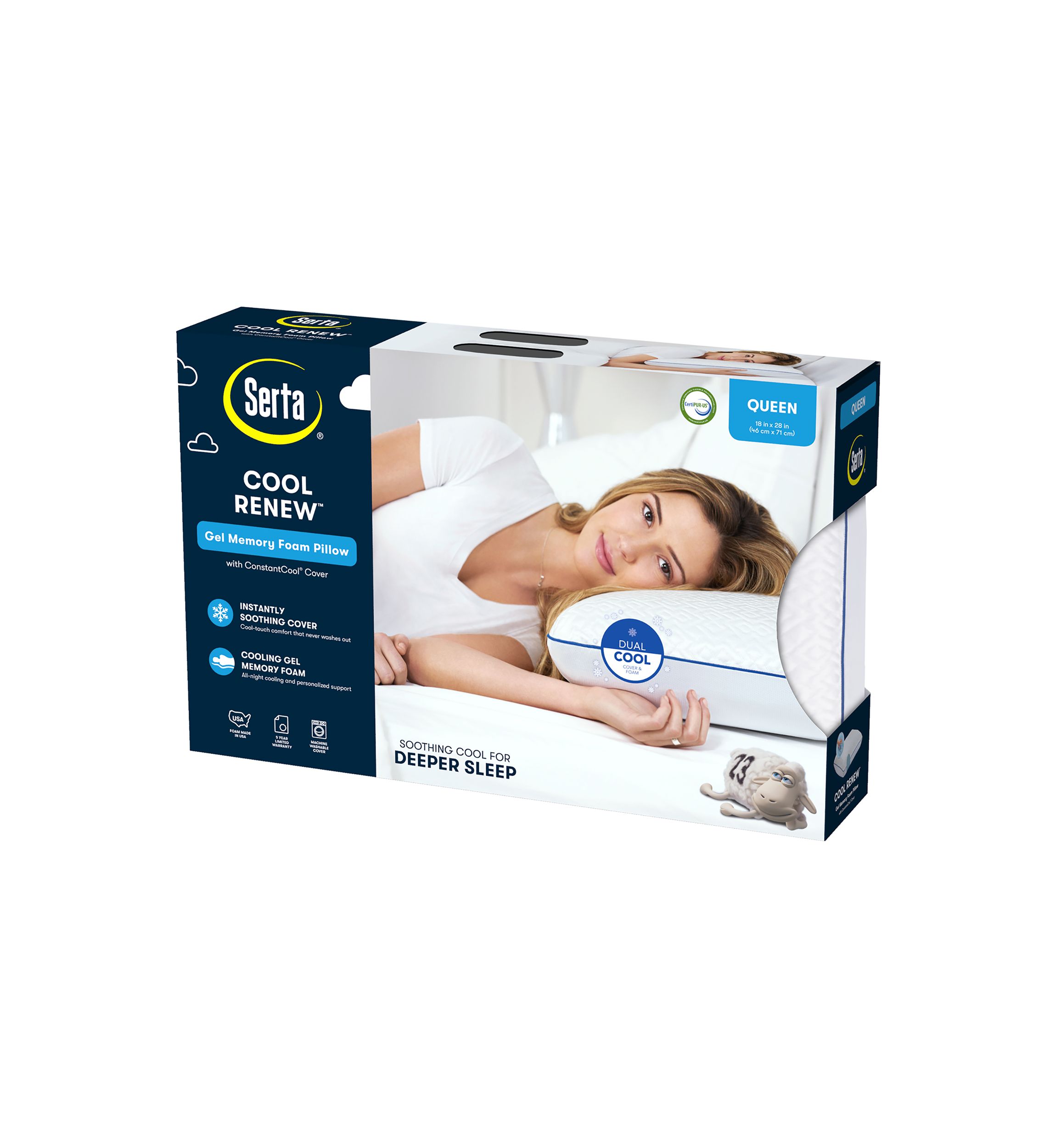 Cool Renew Gel Memory Foam Pillow