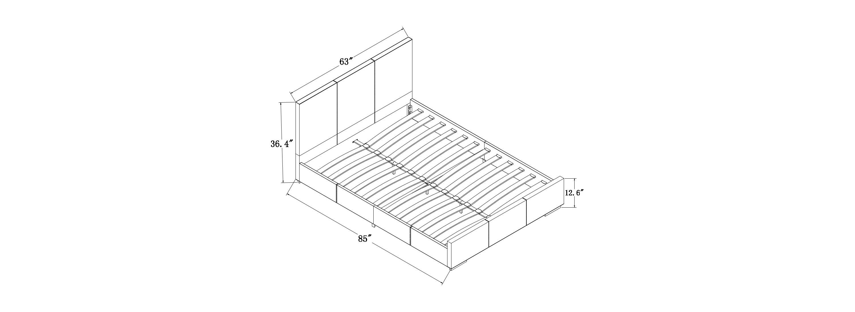 Hindes Upholstered Bed with Nightstand(s)