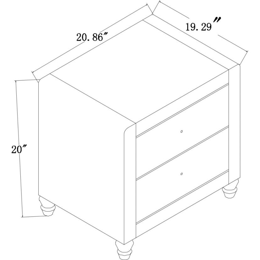 Hindes Upholstered Bed with Nightstand(s)