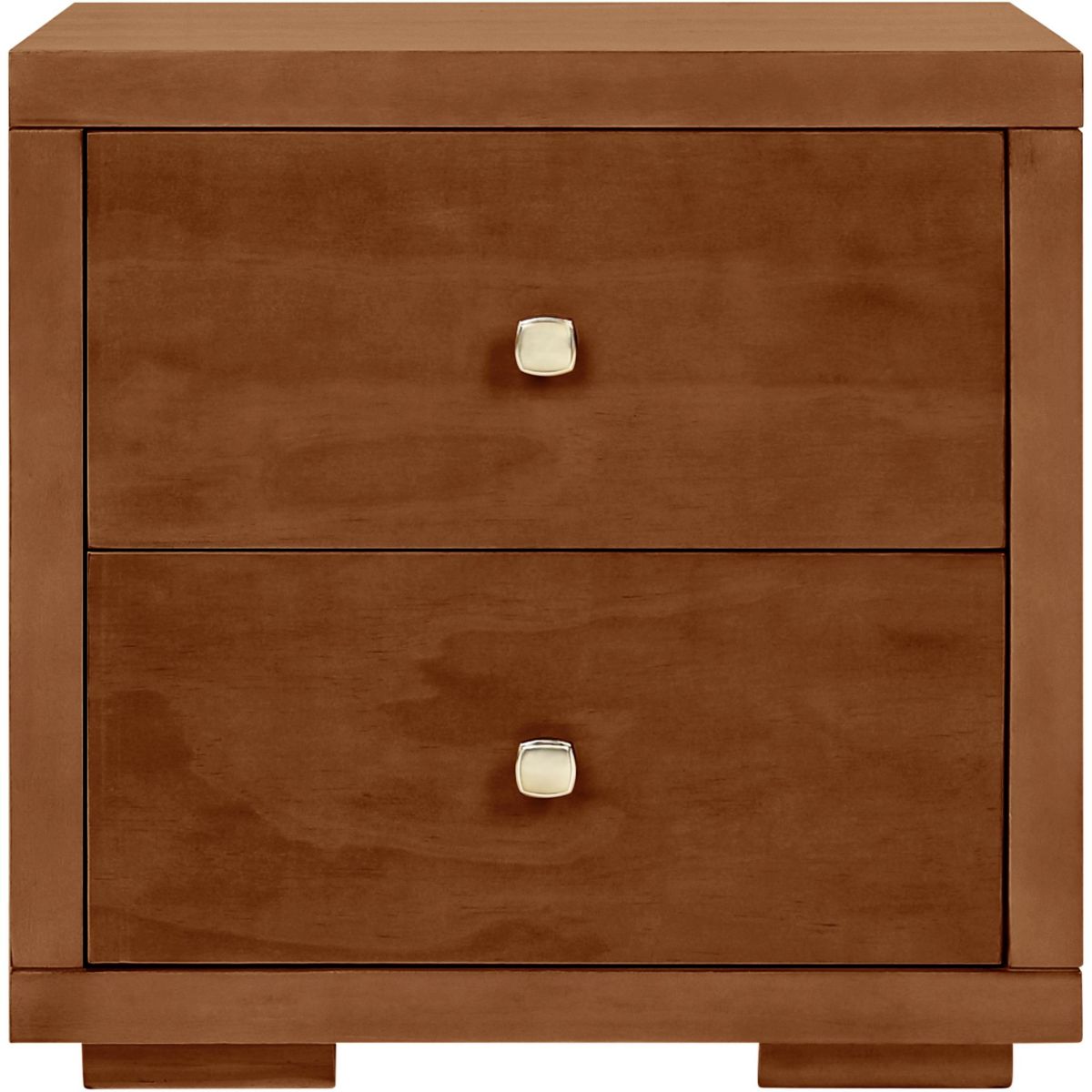 2 Drawer Wood Nightstand