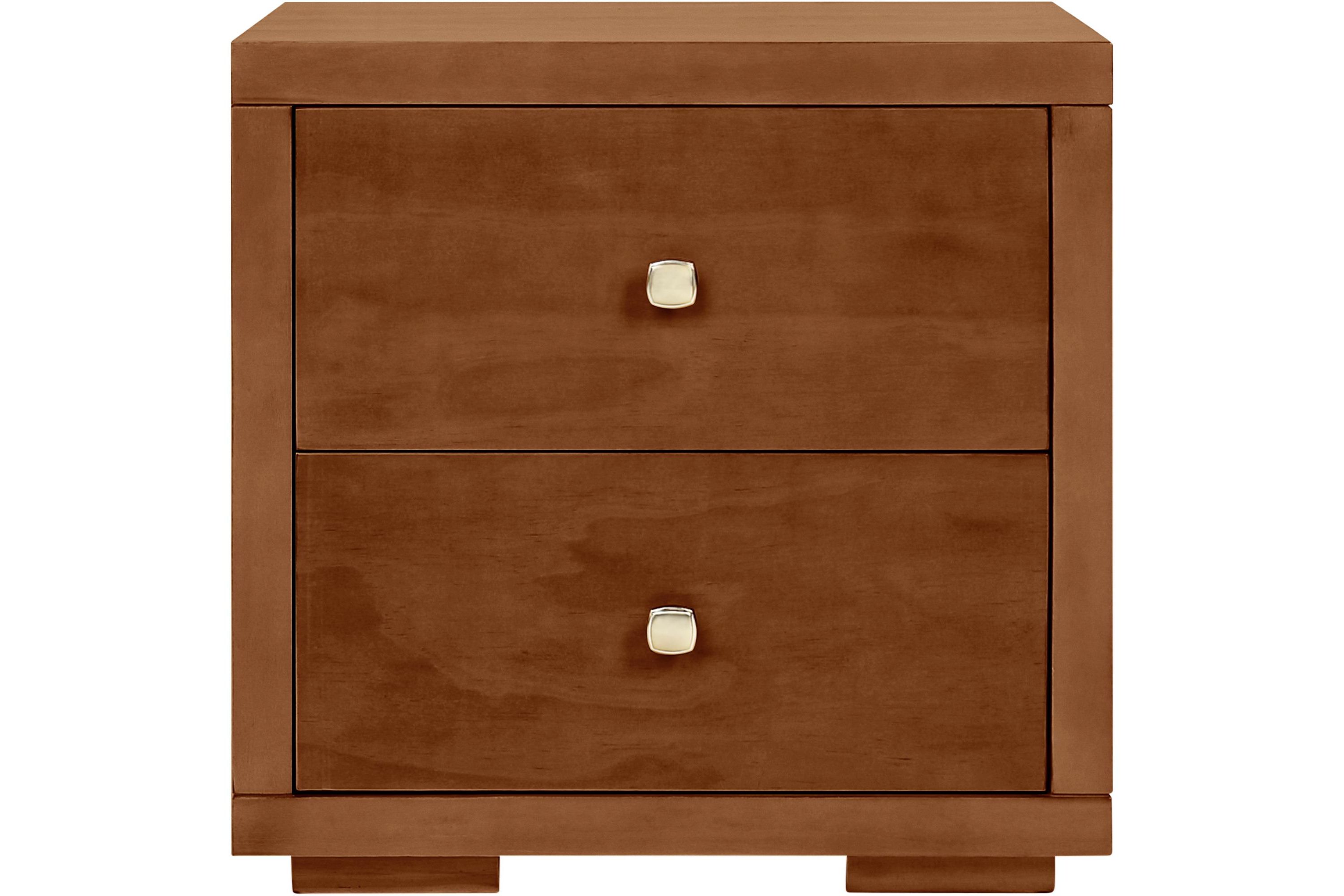 2 Drawer Wood Nightstand