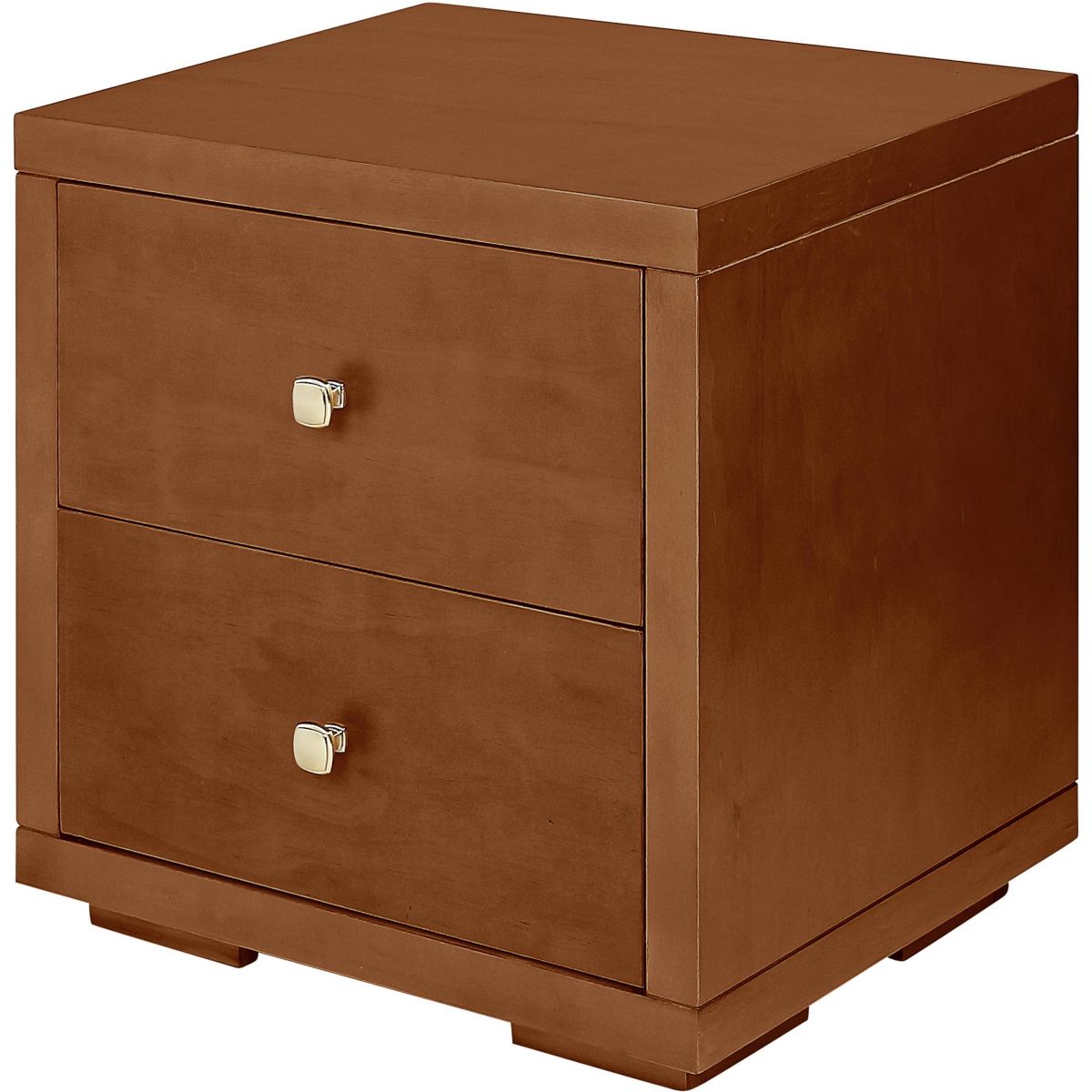2 Drawer Wood Nightstand