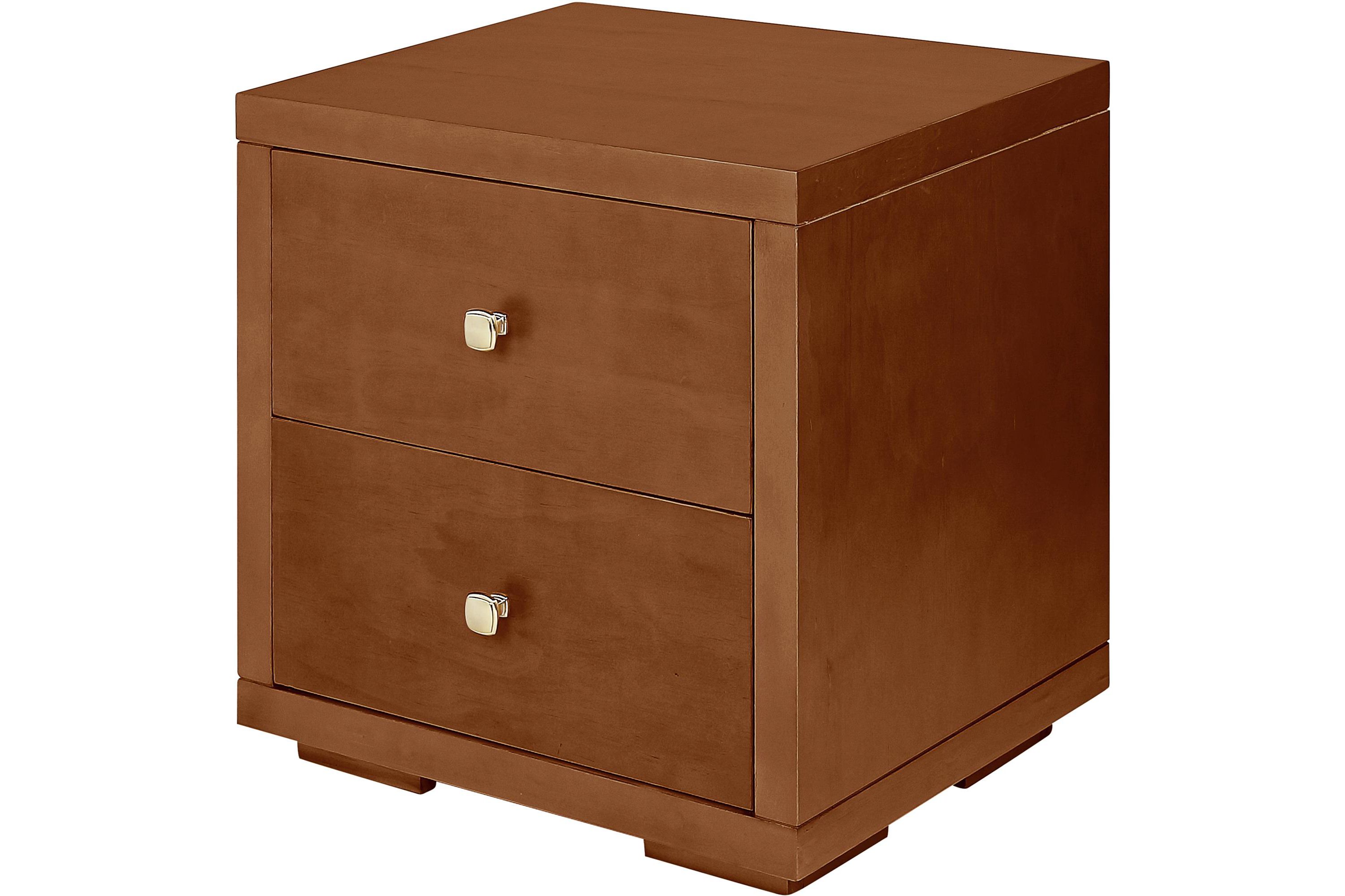 2 Drawer Wood Nightstand
