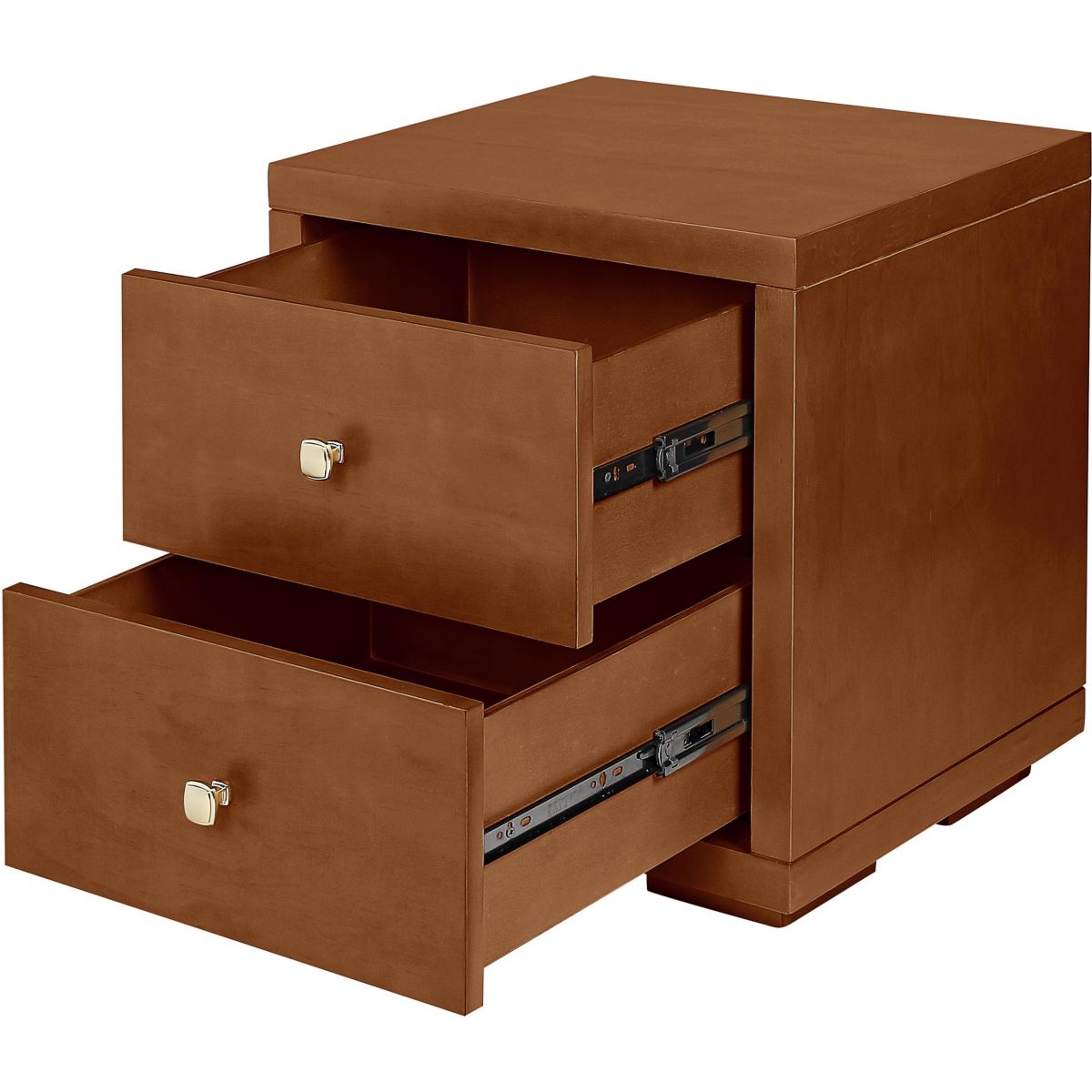 2 Drawer Wood Nightstand