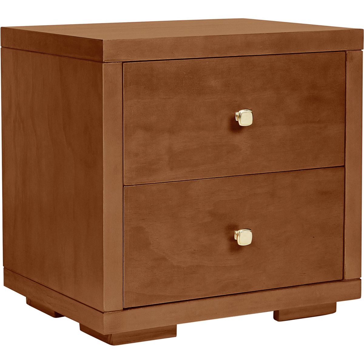 2 Drawer Wood Nightstand