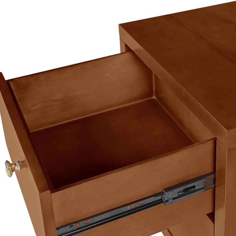 2 Drawer Wood Nightstand