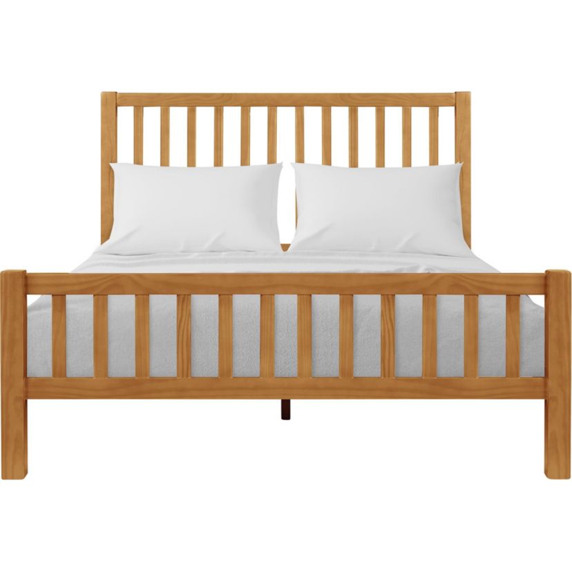 Hampton Wooden Slatted Platform Bed