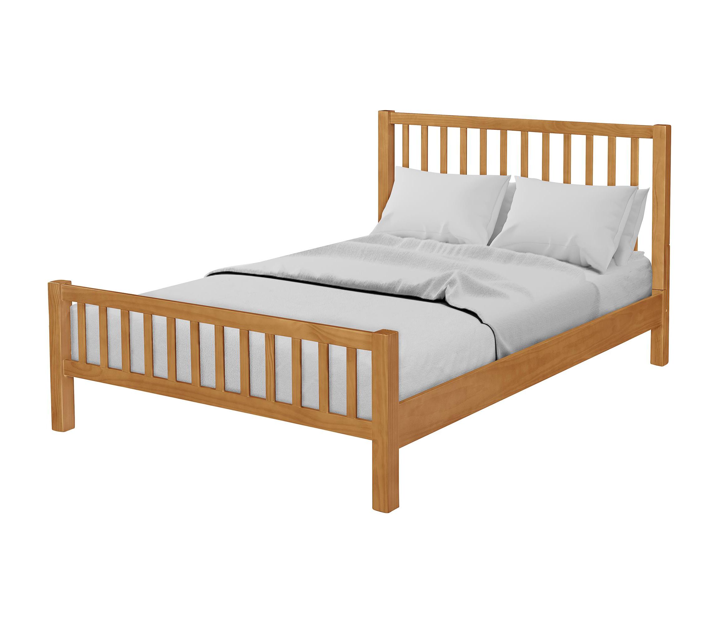 Hampton Wooden Slatted Platform Bed