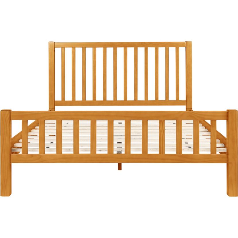 Hampton Wooden Slatted Platform Bed