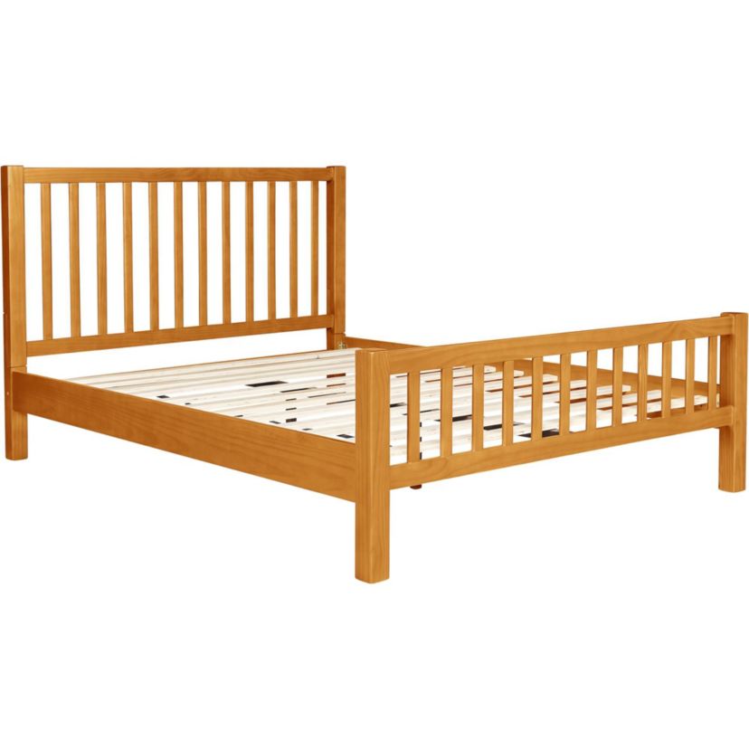 Hampton Wooden Slatted Platform Bed
