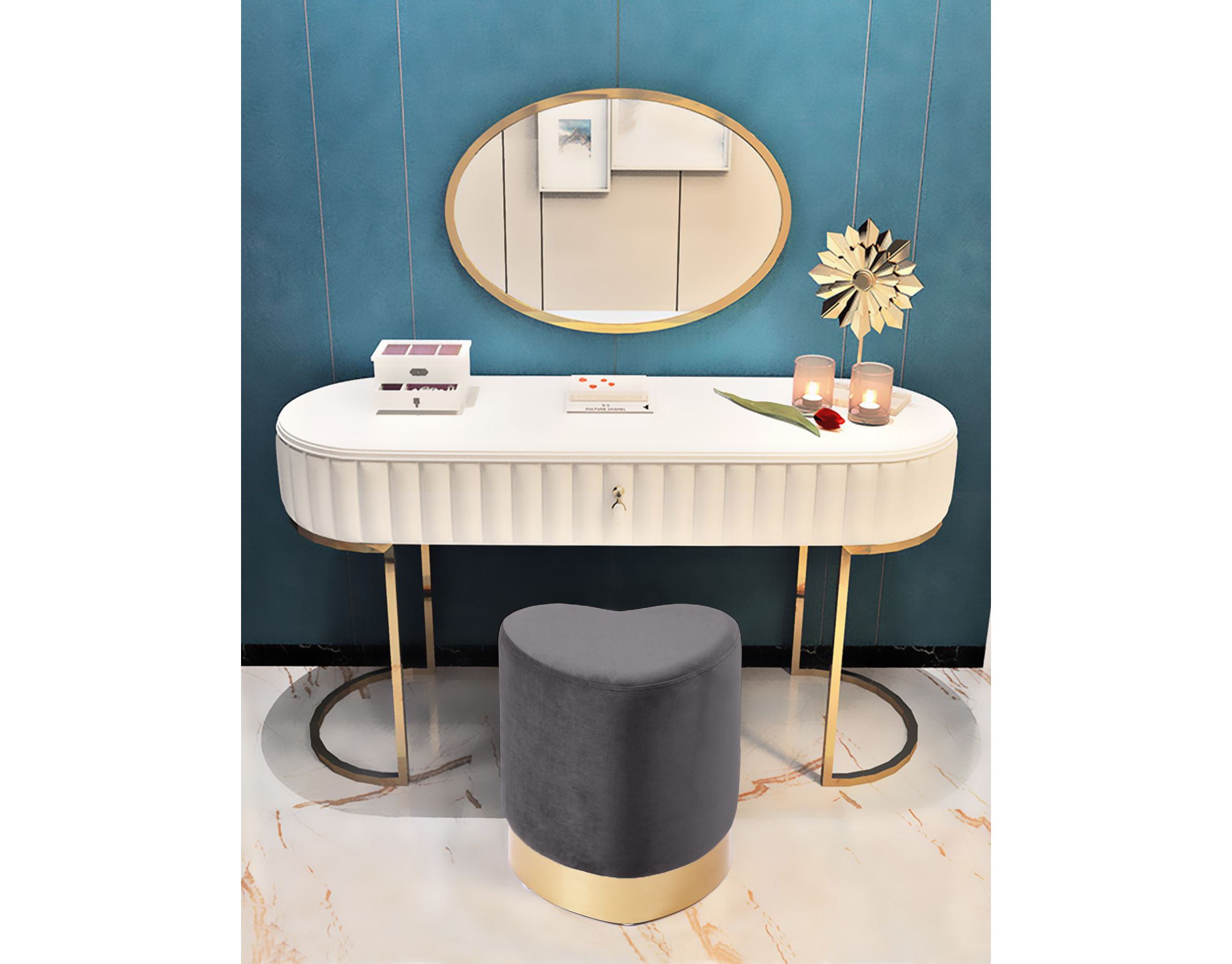 Heart Ottoman/Stool