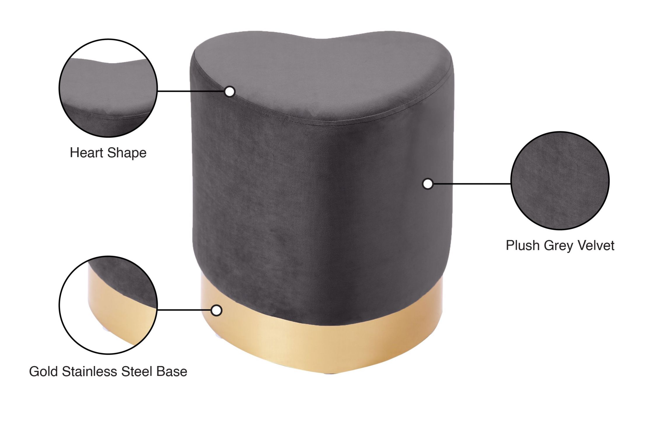 Heart Ottoman/Stool