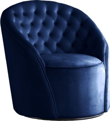 Meridian Furniture Alessio Accent Chair, Navy Blue