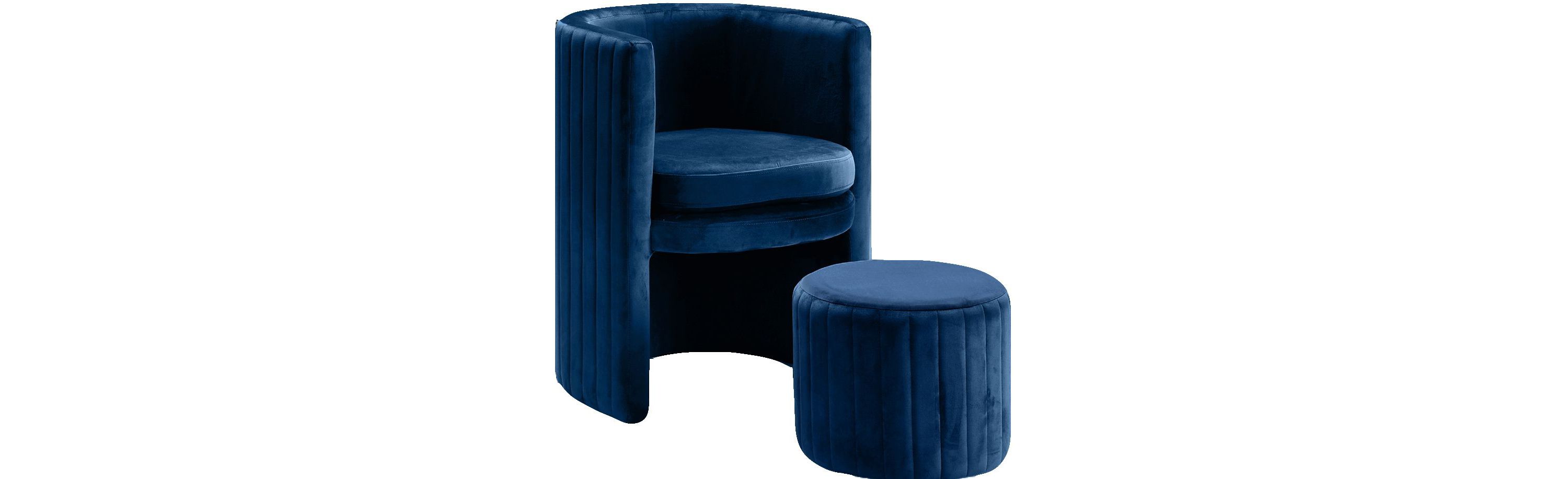Selena Accent Chair Ottoman Set