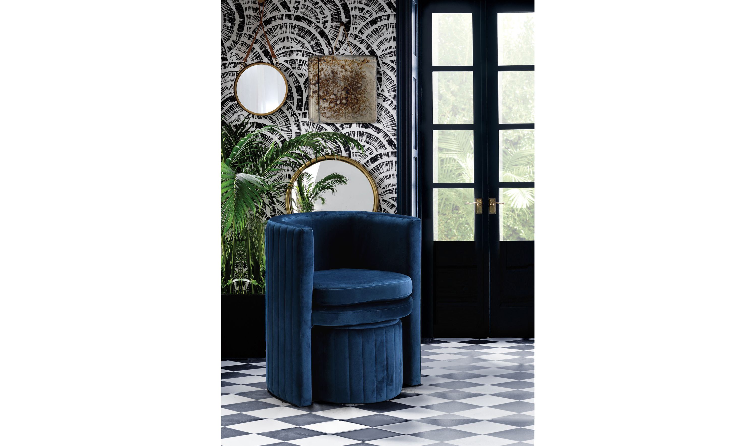 Selena Accent Chair Ottoman Set