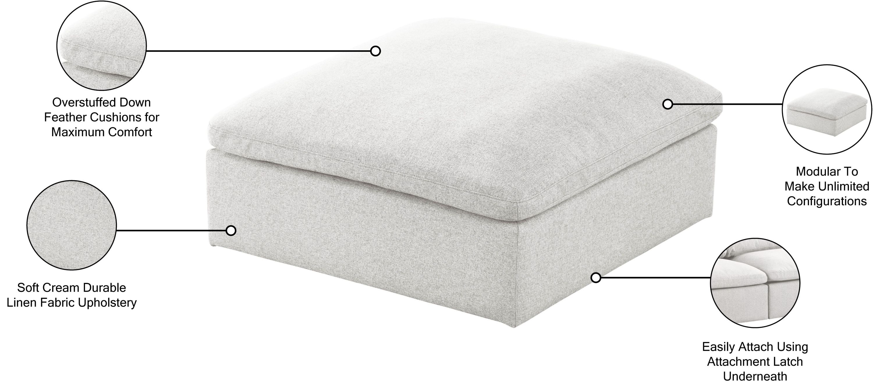 Serene Comfort Modular Ottoman